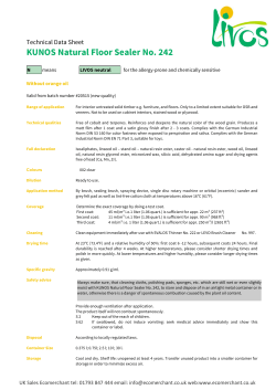 KUNOS Natural Floor Sealer No. 242