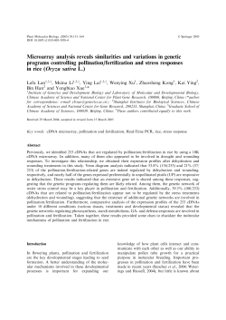 Microarray analysis reveals similarities and variations in genetic