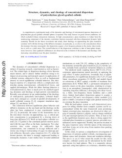 grafted colloids