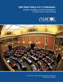 OER State Policy in K-12 Education