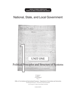 National, State, and Local Government 1UNIT ONE Political
