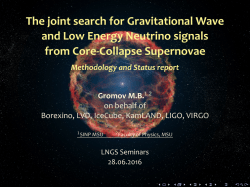The joint search for Gravitational Wave and Low Energy Neutrino