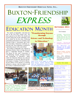 Buxton Friendship Express&mdash;September 2011