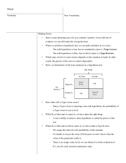 Formulas New Vocabulary Making Errors &bull; Here`s some shocking
