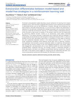Extraversion differentiates between model-based and model