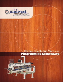 Postforming Miter Saw