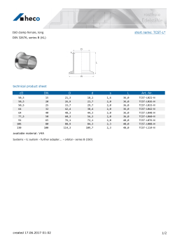 ISO TC-clamping sockets, long DIN 32676 series B (KL)