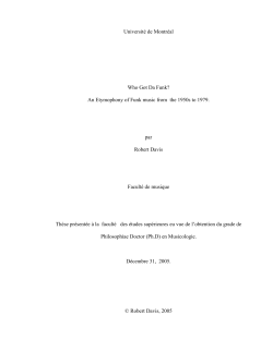 Bob Davis`s funk PhD - Philip Tagg`s website