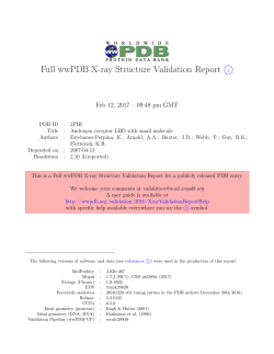 Full wwPDB X-ray Structure Validation Report i