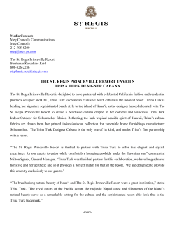 the st. regis princeville resort unveils trina turk designer cabana