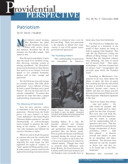 Patriotism - Providence Foundation