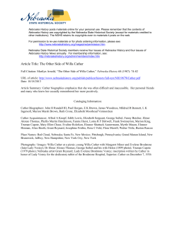 Article Title: The Other Side of Willa Cather