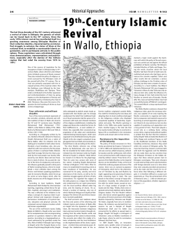 19t h-Century Islamic R e v i v a l in Wallo, Ethiopia