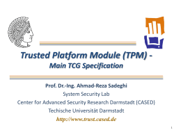 Chapter 5. Deep into the TPM  - System Security Lab