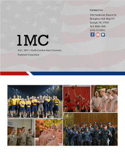 Contact Us: - Naval ROTC