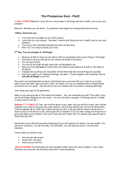 The Prosperous Soul - Part2