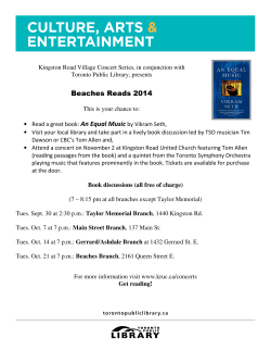 Beaches Reads 2014 An Equal Music by Vikram Seth,