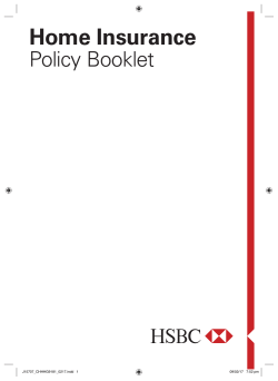 Home Insurance Policy Booklet