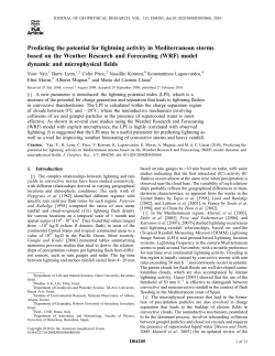 Predicting the potential for lightning activity in Mediterranean storms