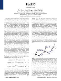 The Binary Silver Nitrogen Anion [Ag(N3)2]