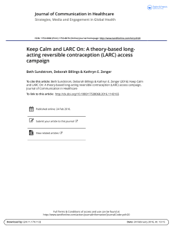 (LARC) access campaign - The Agency For Health Care