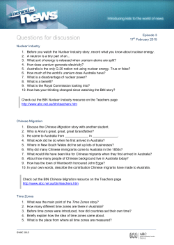 Questions for discussion