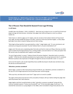 The 6 Phrases That Should Be Banned From Legal