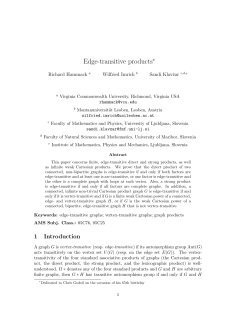 Edge-transitive products