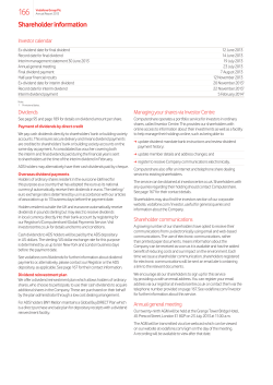 Shareholder information