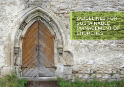 Guidelines for sustainable management of churches