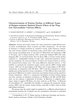Characterization of Tension Decline in Different Types of Fatigue