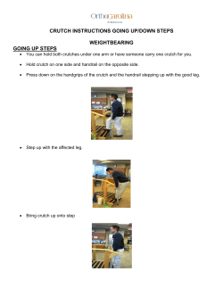 crutch instructions going up/down steps