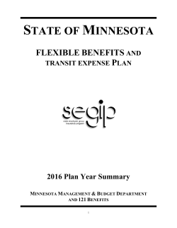 Flexible Benefits and Transit Expense Plans