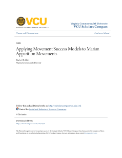 Applying Movement Success Models to Marian Apparition Movements