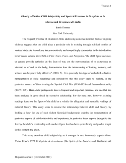 Ghostly Affinities: Child Subjectivity and Spectral