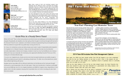 PBT Farm Management - Q3 2014