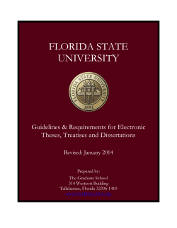 The Graduate School - Florida State University