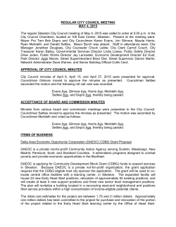 Minutes - City of Sikeston
