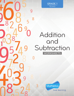 Addition and Subtraction