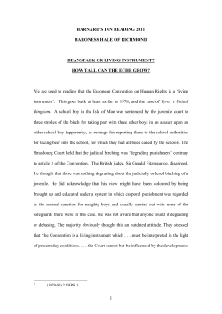 Lady Hale at Barnard`s Inn Reading 2011