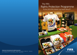 FIFA RIghTS PROTeCTIOn PROgRAmme