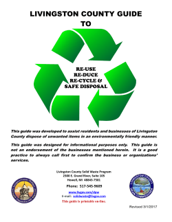 Recycle Guide-Livingston County