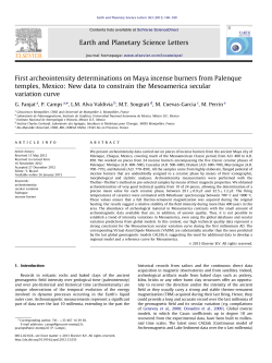 First archeointensity determinations on Maya incense burners from