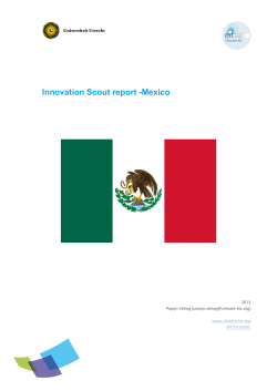 Innovation Scout report -Mexico - Start