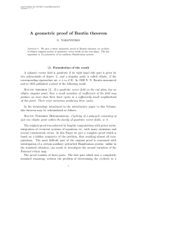 A geometric proof of Bautin theorem