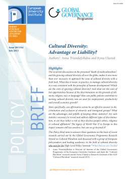 Cultural Diversity: Advantage or Liability?