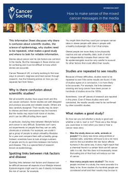 How to make sense of the mixed cancer messages