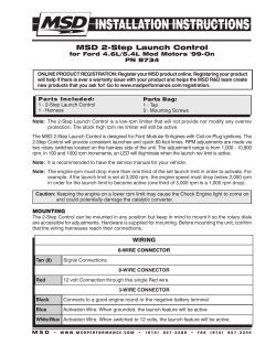 MSD 2-Step Launch Control