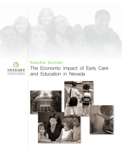 The Economic Impact of Early Care and Education in Nevada