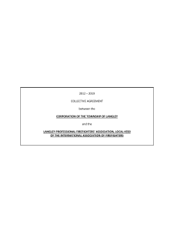 2012 – 2019 COLLECTIVE AGREEMENT